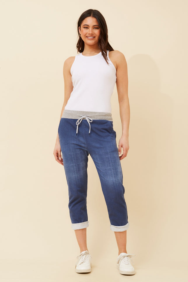 Denim Italian Jogger Pants