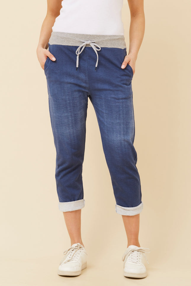 Denim Italian Jogger Pants