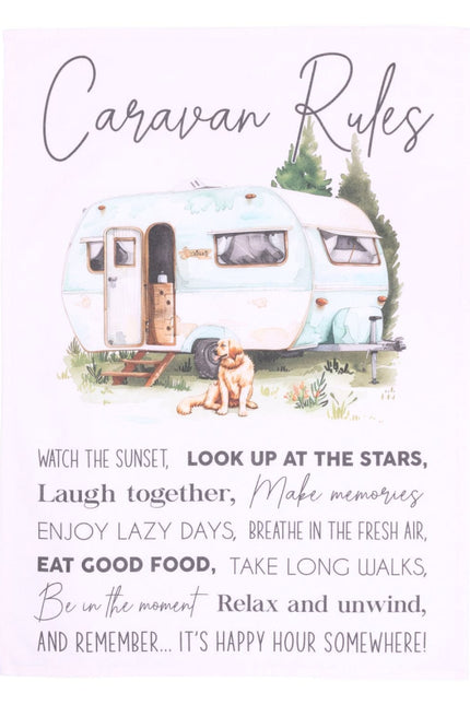 Caravan Tea Towel