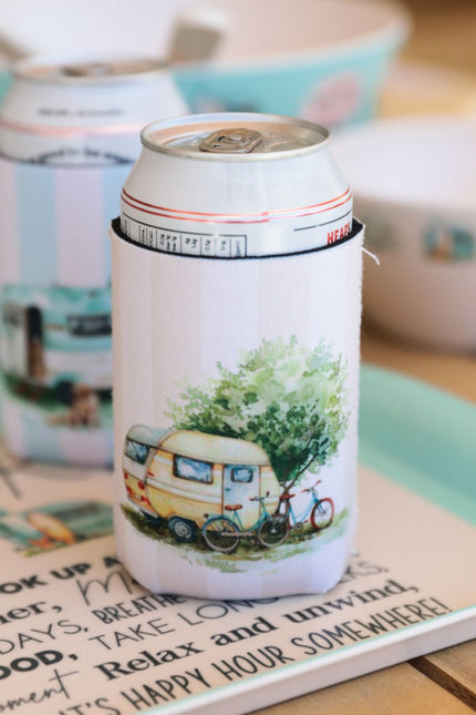 Caravan On The Road Stubby Cooler