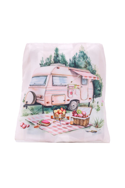 Caravan Pink Foldable Shopping Bag
