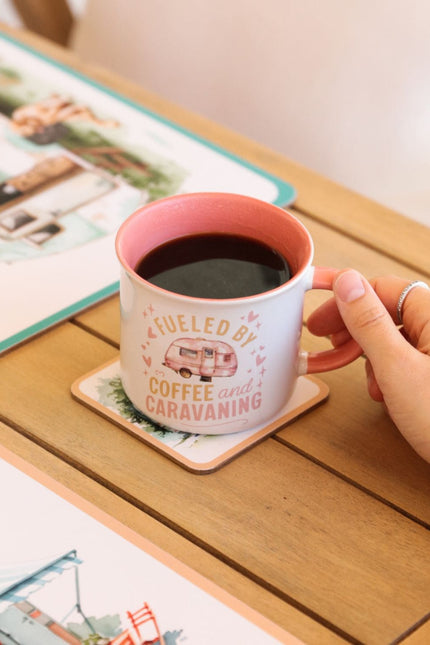 Caravan Fuelled By Coffee Mug