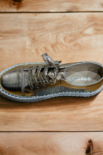 Rose Gold Diamanté Sneakers