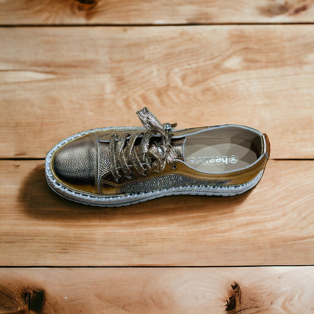 Rose Gold Diamanté Sneakers