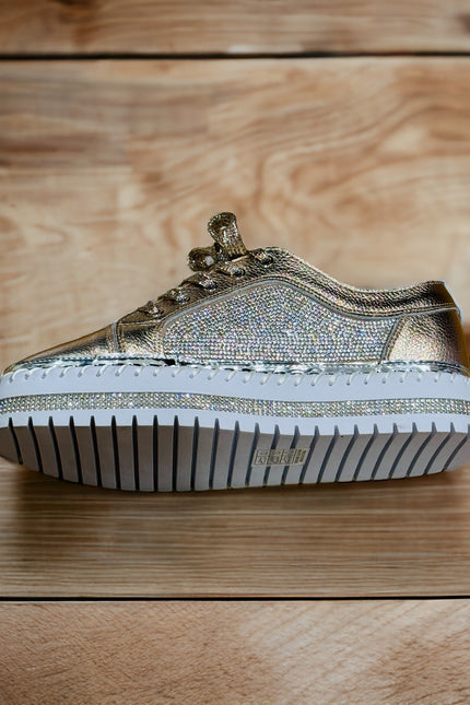 Rose Gold Diamanté Sneakers