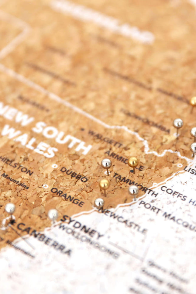 Caravan Australia Desk Map