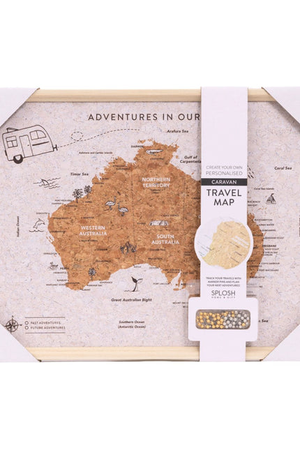 Caravan Australia Desk Map