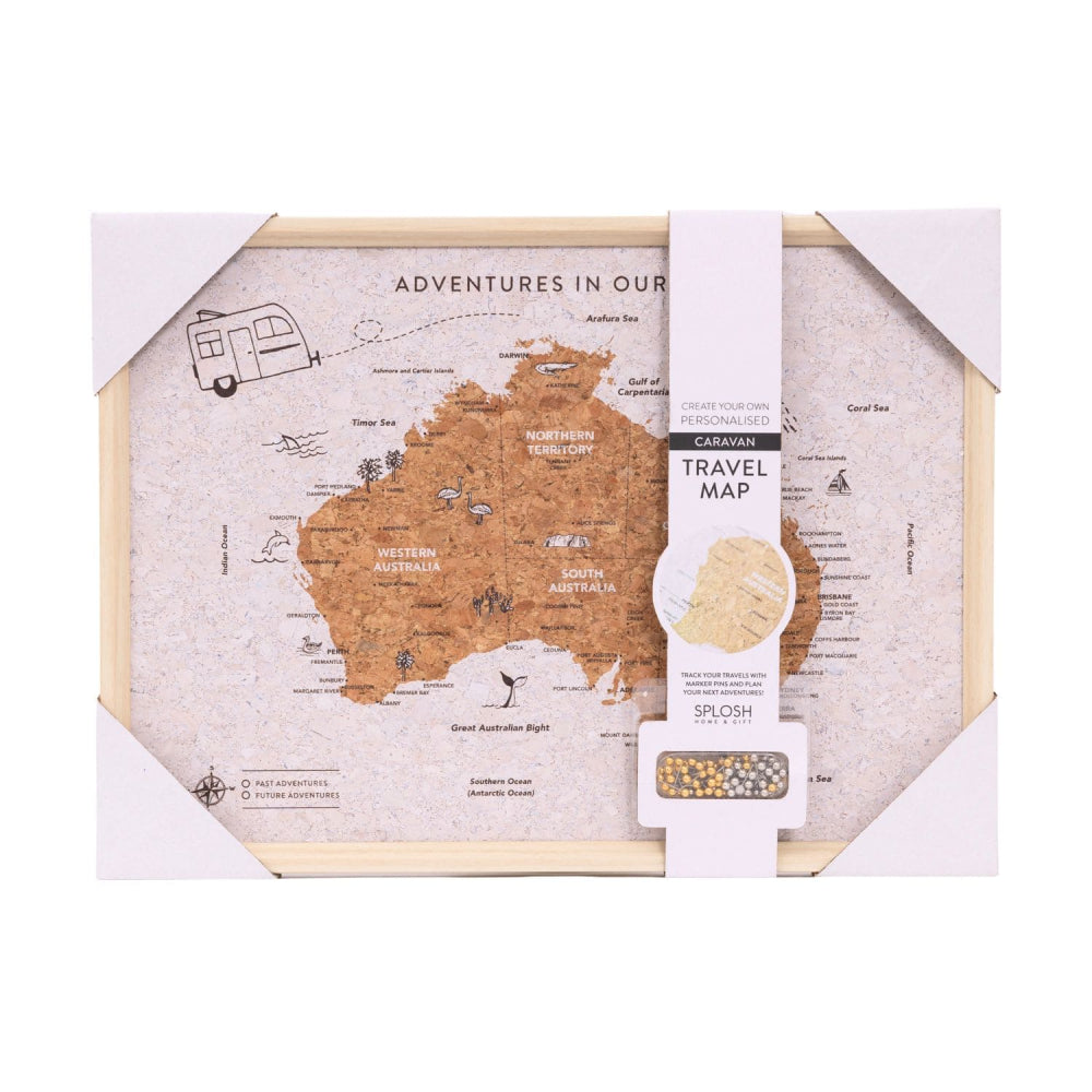 Caravan Australia Desk Map