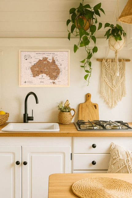 Caravan Australia Desk Map