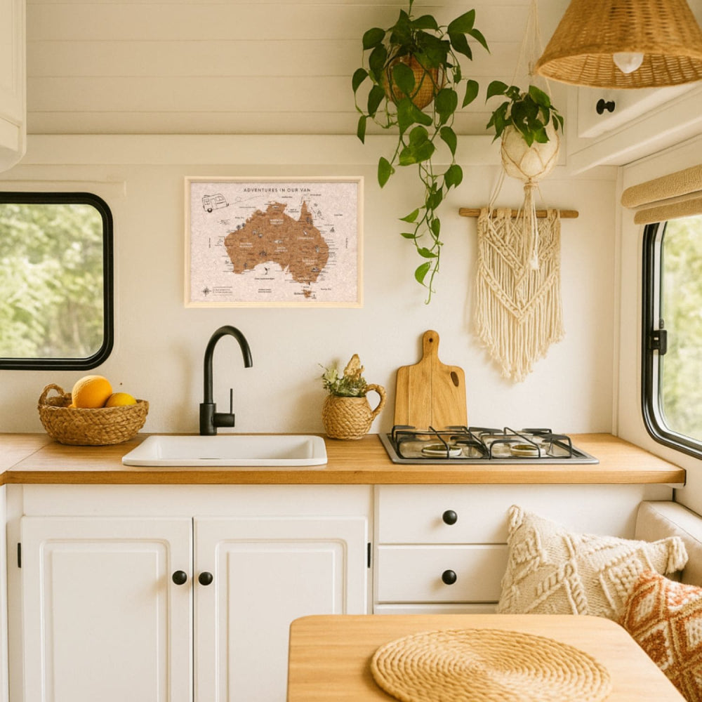 Caravan Australia Desk Map