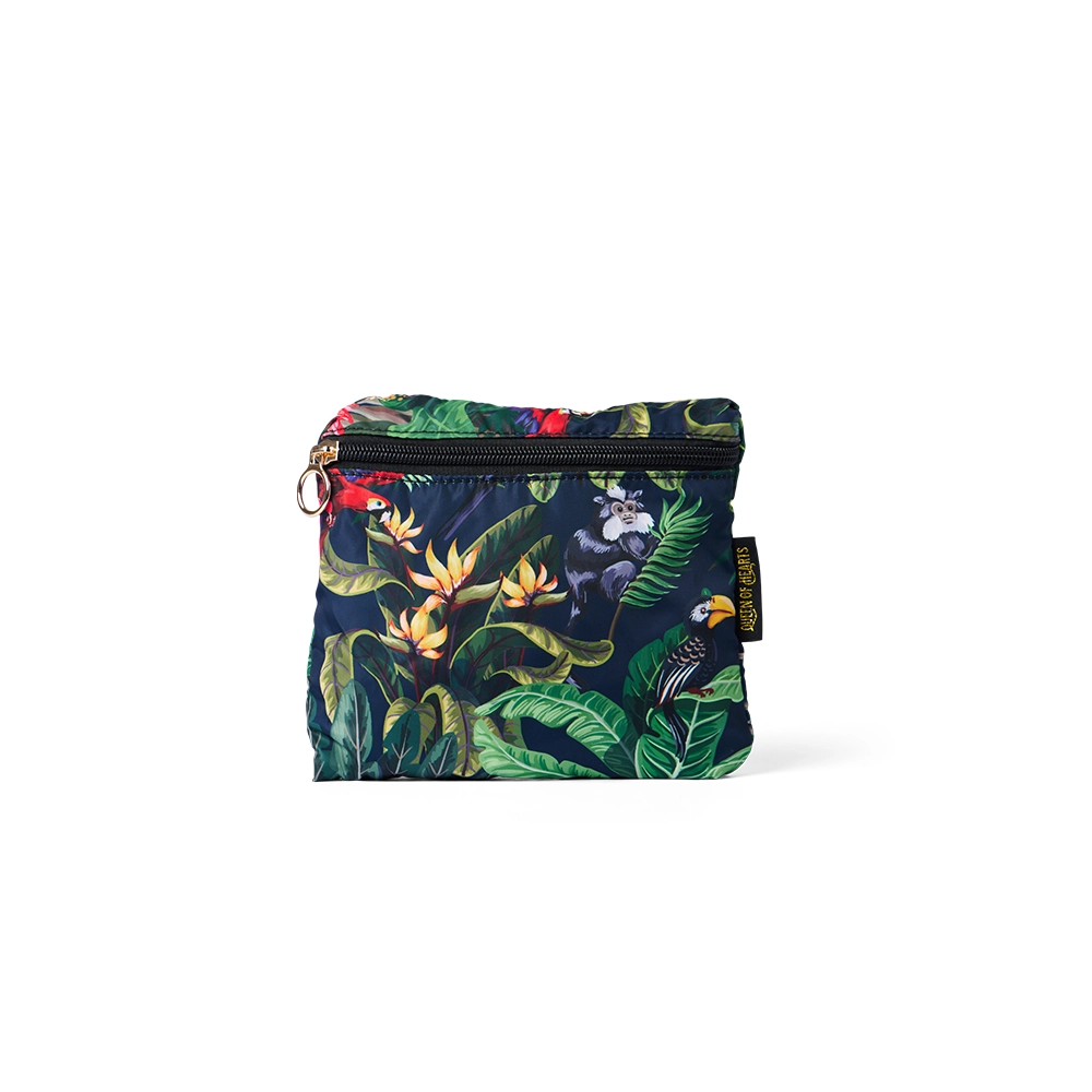 Pink Flamingo Book Tote & Matching Foldup Shopper Set