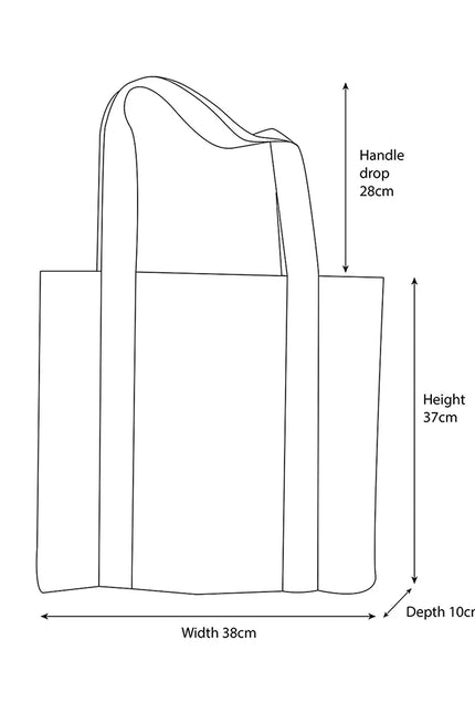Oranges Book Tote & Matching Foldup Shopper Set