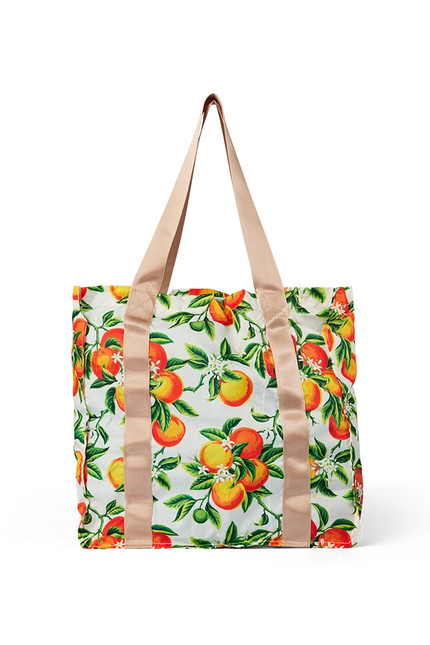 Oranges Book Tote & Matching Foldup Shopper Set