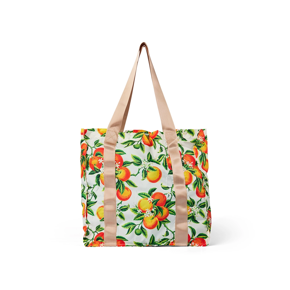 Oranges Book Tote & Matching Foldup Shopper Set