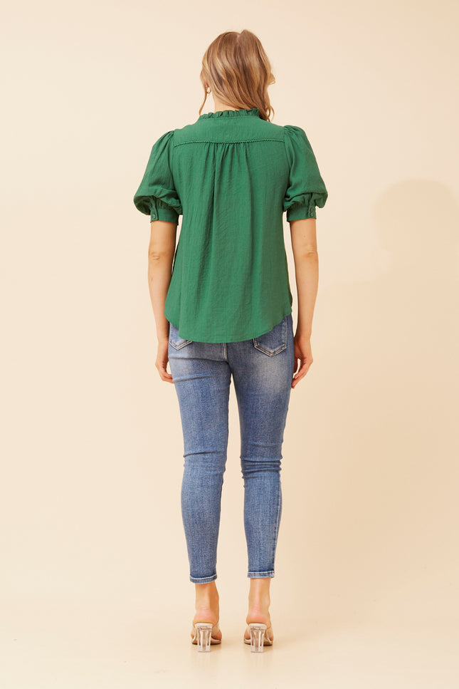 Elizabeth Blouse Emerald