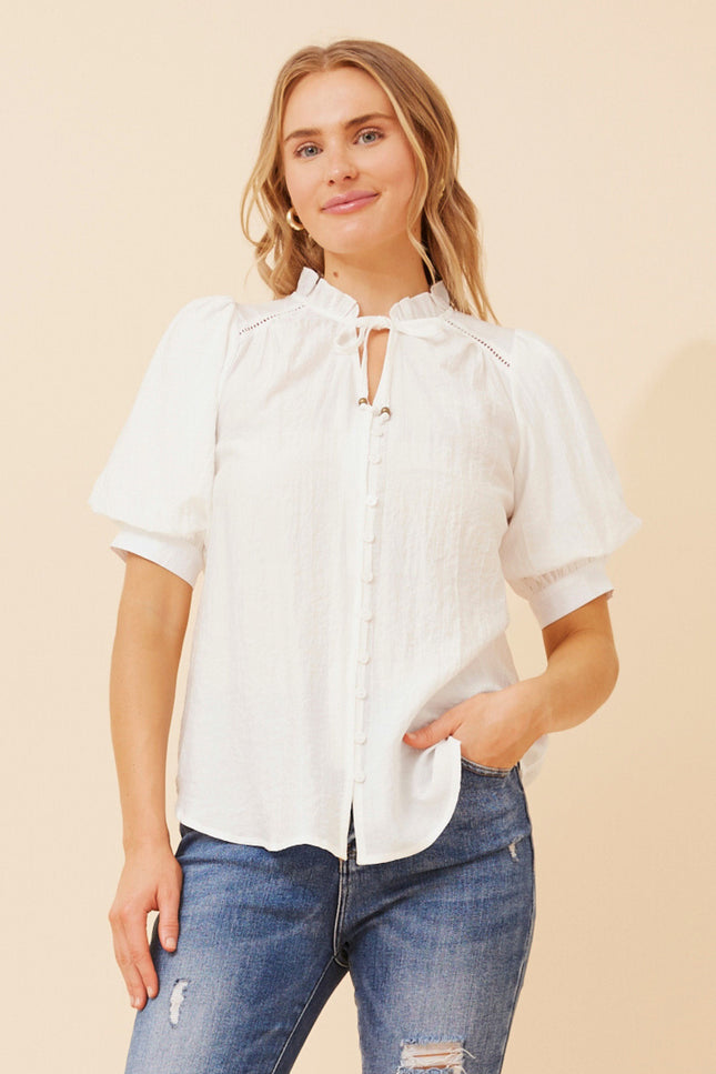 Elizabeth Blouse White