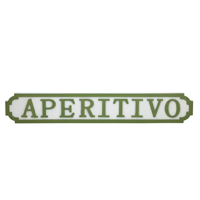 Aperitivo Wood Sign