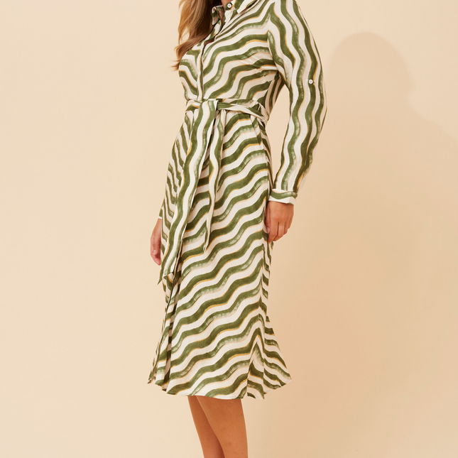 Harper Stripe Midi Dress