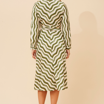 Harper Stripe Midi Dress