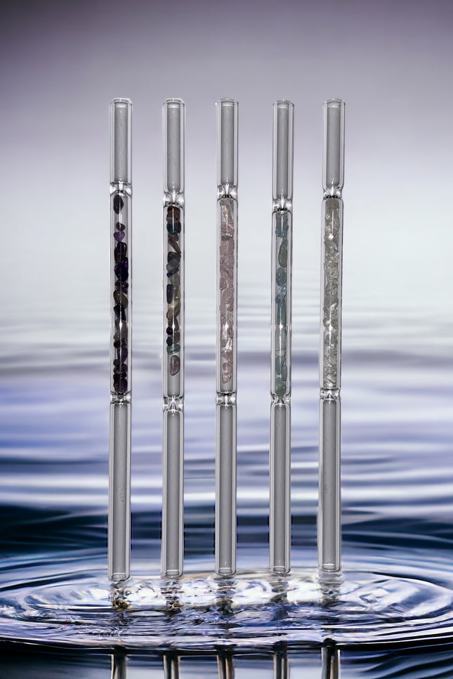 Crystal Infused Straws