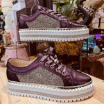 Deep Purple Diamanté Sneakers