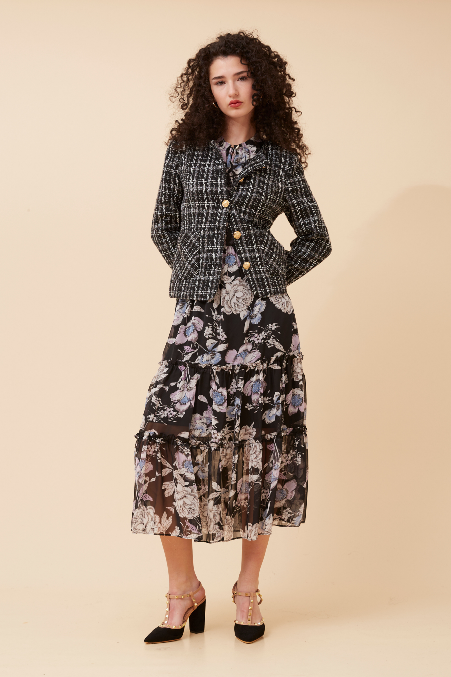 Check Print Jacket – J734323
