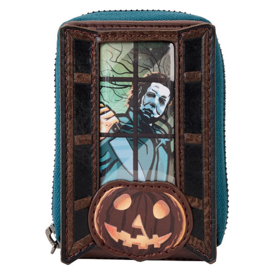 Loungefly - Halloween - Michael Myers Pumpkin Glow Accordion Zip Around Wallet