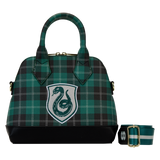 Loungefly- Harry Potter - Slytherin Patch Varsity Plaid Crossbody Bag