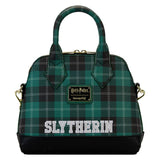 Loungefly- Harry Potter - Slytherin Patch Varsity Plaid Crossbody Bag