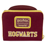 Loungefly- Harry Potter- Gryffindor Hogwarts Crest Varsity Jacket Zip Around Wallet