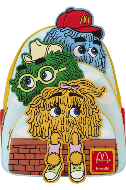 Loungefly- McDonalds - Fry Guys Triple Pocket Mini Backpack