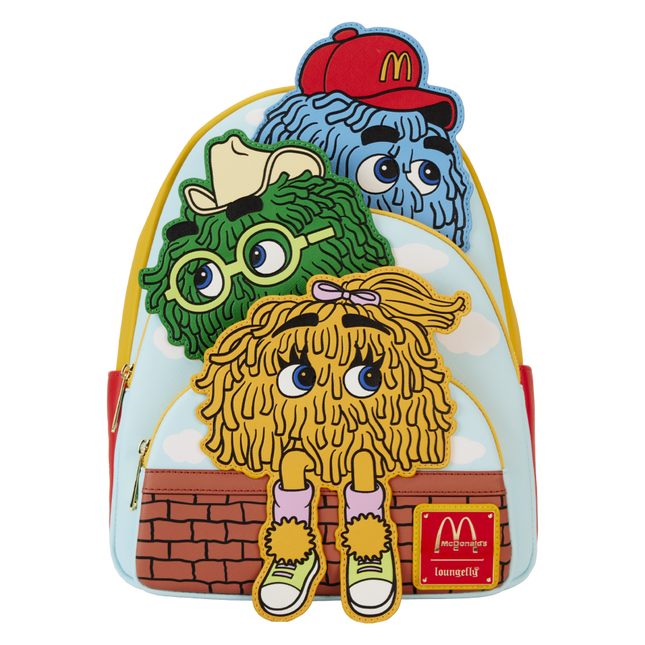 Loungefly- McDonalds - Fry Guys Triple Pocket Mini Backpack
