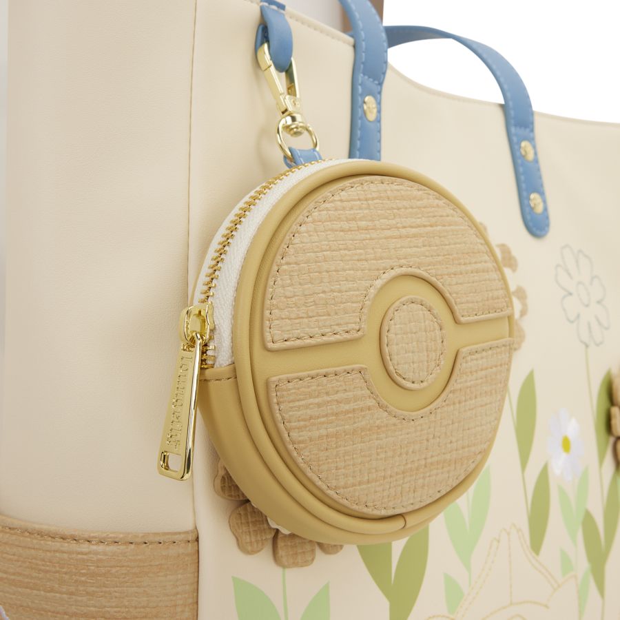 Pokemon - Floral Tote Bag with Coin Bag