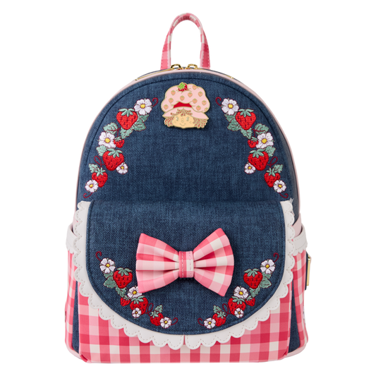 Loungefly |Strawberry Shortcake - Faux Denim Mini Backpack