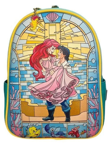 Loungefly- The Little Mermaid (1989) - Stained Glass US Exclusive Mini Backpack