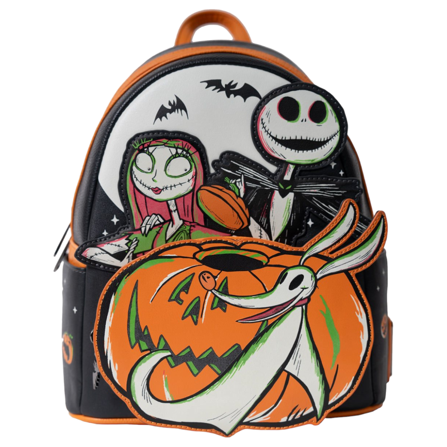 Loungefly- The Nightmare Before Christmas - Disney 100 Halloween US Exclusive Glow Mini Backpack