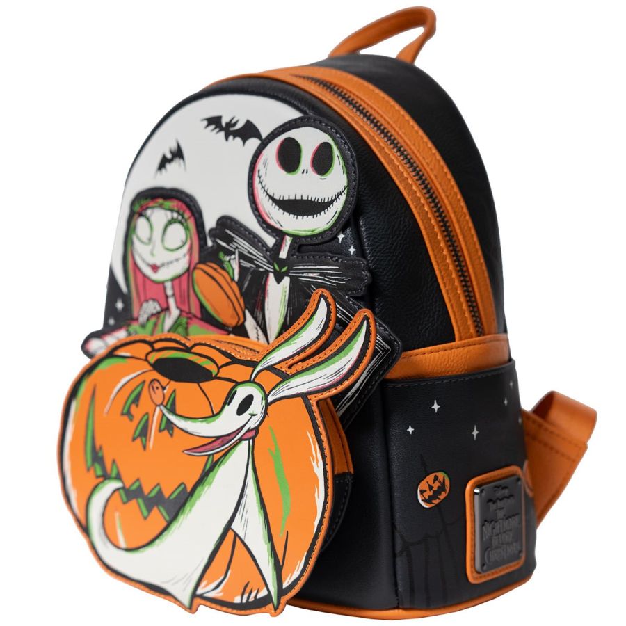 Loungefly- The Nightmare Before Christmas - Disney 100 Halloween US Exclusive Glow Mini Backpack