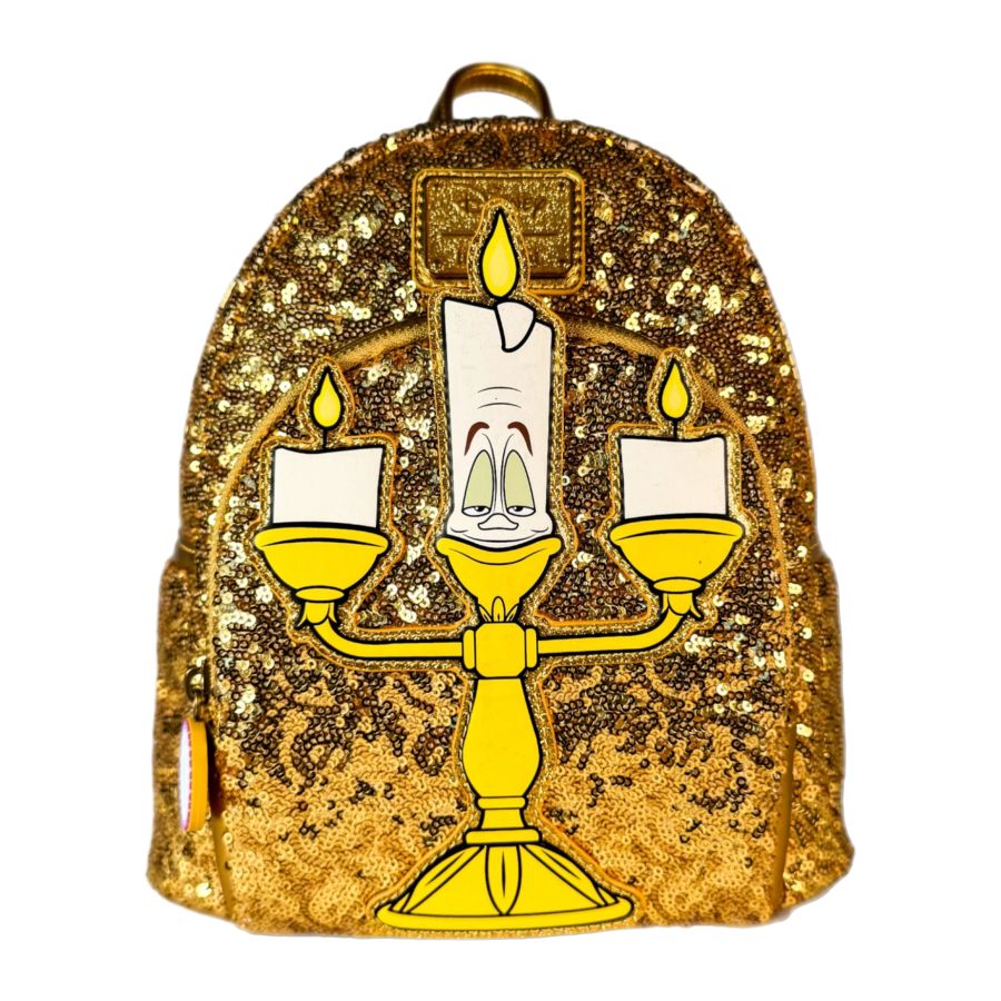 Loungefly - Beauty & the Beast (1991) - Lumiere Sequin US Exclusive Mini Backpack