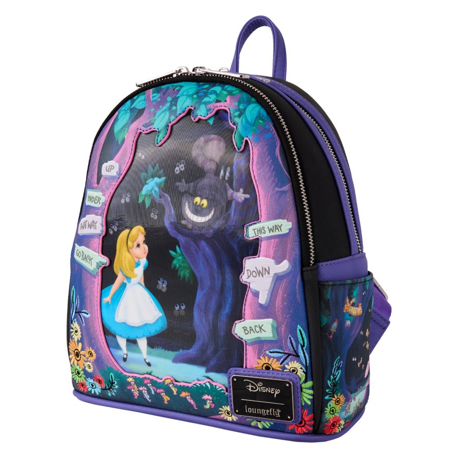 Loungefly | Alice in Wonderland - Alice & Cheshire Cat Mini Backpack