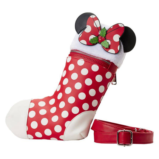 Loungefly - Disney - Minnie Christmas Stocking Crossbody