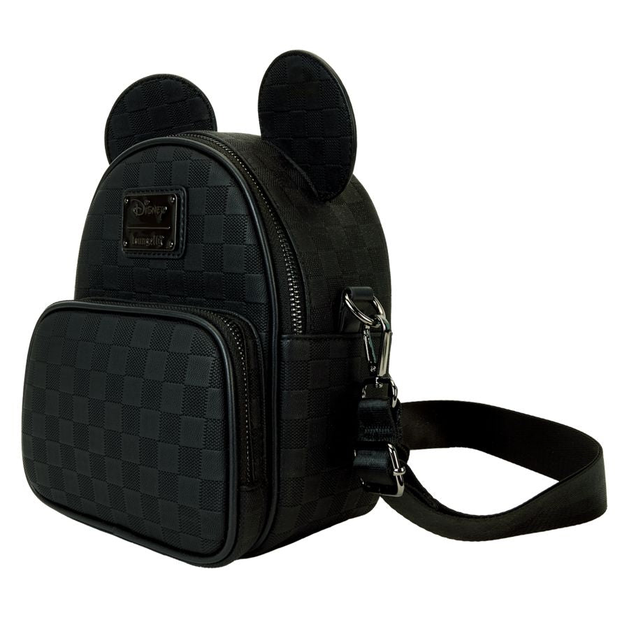 Loungefly- Disney - Mickey Ear Evergreen Convertible Crossbody