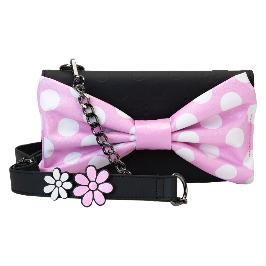 Disney - Minnie Floral Rock the Dots Clutch Crossbody Bag