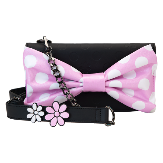 Disney - Minnie Floral Rock the Dots Clutch Crossbody Bag