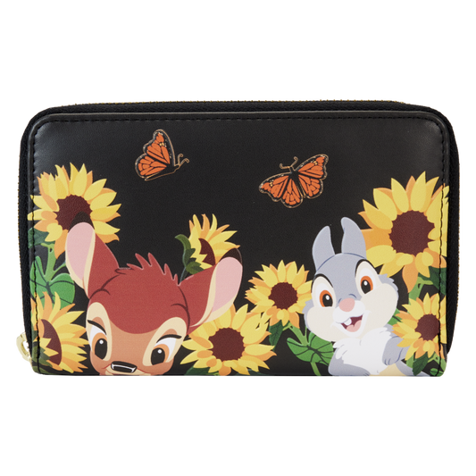 Loungefly - Bambi (1942) - Sunflower Friends Zip Around Wallet