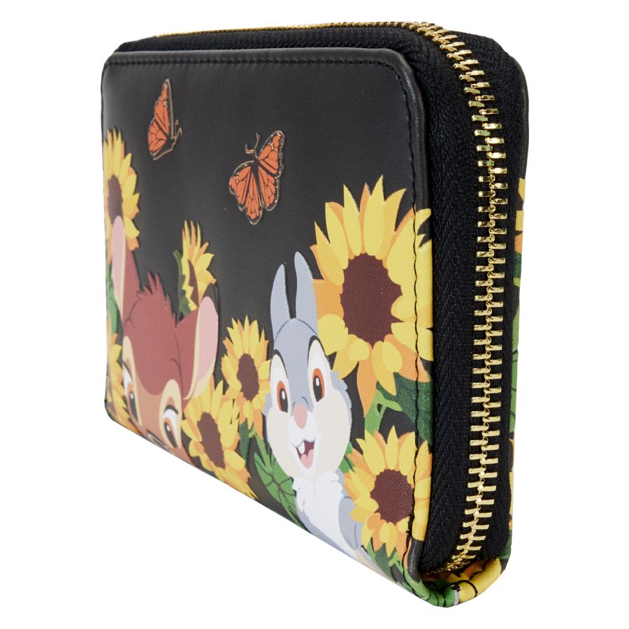 Loungefly - Bambi (1942) - Sunflower Friends Zip Around Wallet