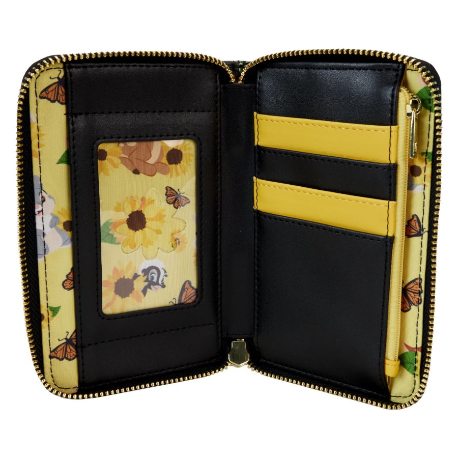 Loungefly - Bambi (1942) - Sunflower Friends Zip Around Wallet