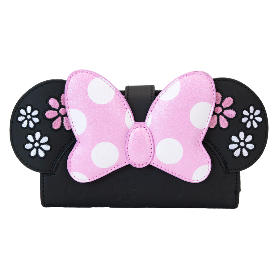 Disney - Minnie Floral Rock the Dots Flap Wallet