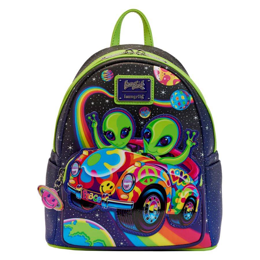 Loungefly -Lisa Frank Cosmic Alien Ride Mini Backpack
