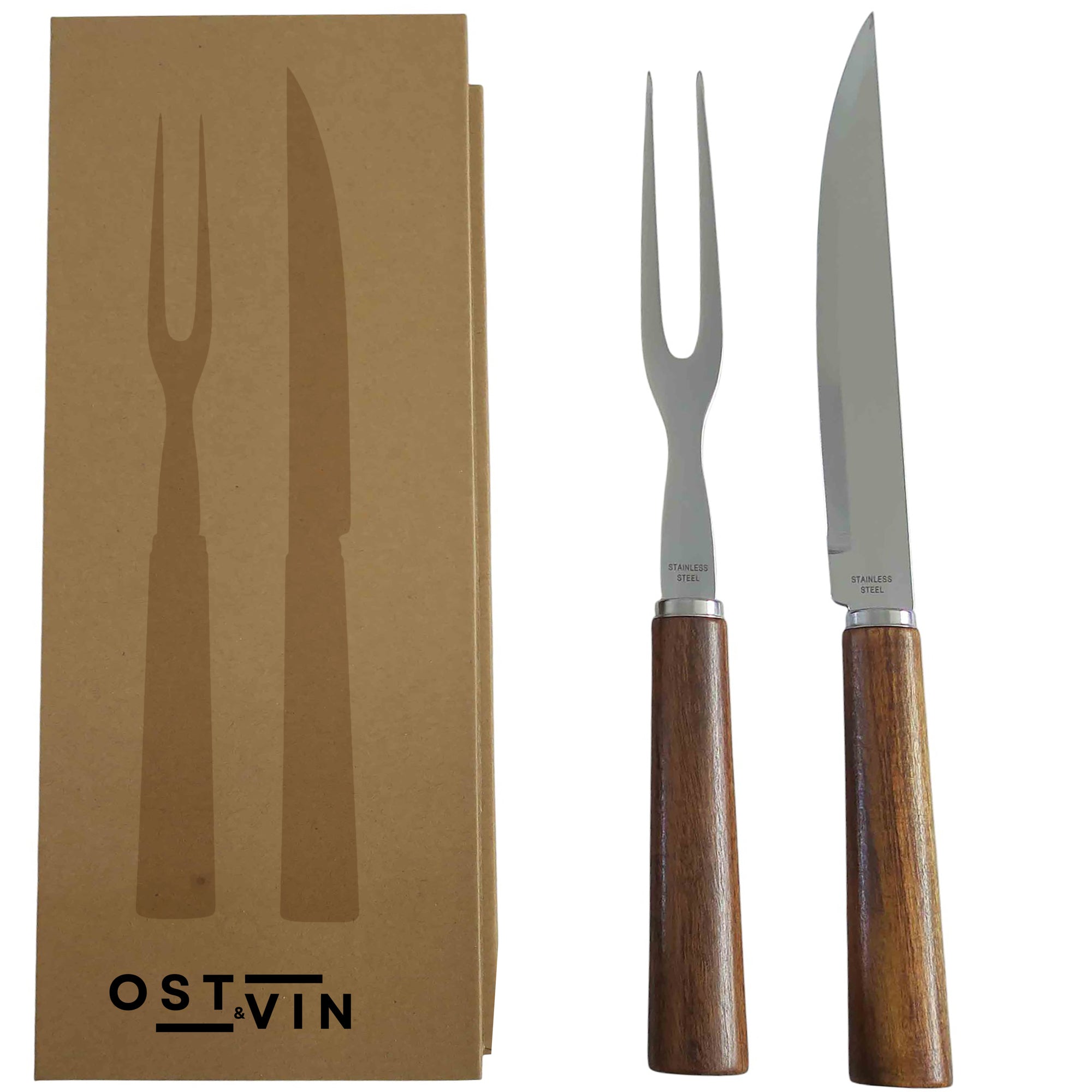 Ost & Vin 2 Piece Carving Gift Set (33cm & 31cm)