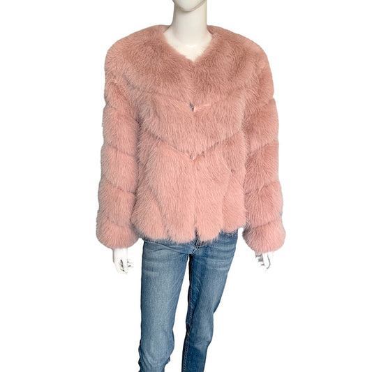 Melisse Faux Fur Jacket | Pink
